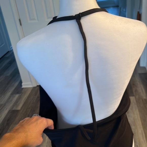 Frederick’s of Hollywood One Piece Swimwear Sexy Swimsuit High Cut Deep-V size L - Picture 3 of 9